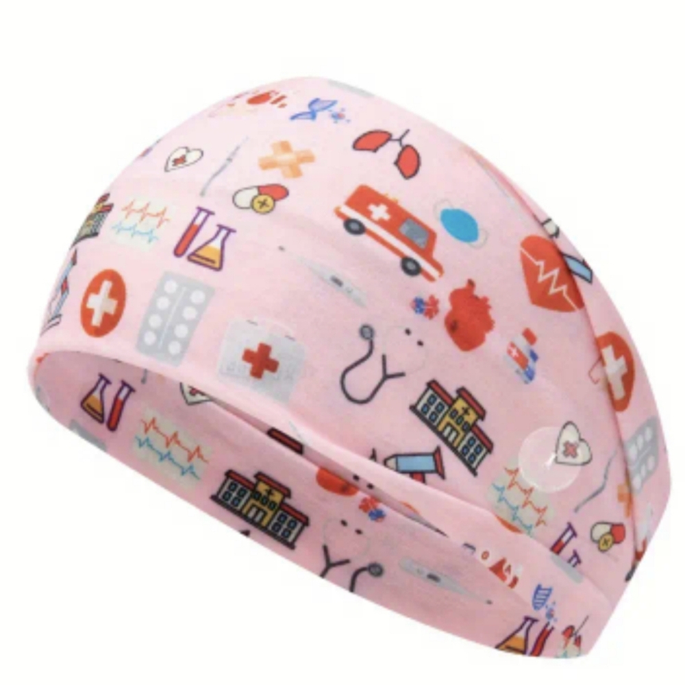 Nurse Patterned Printed Headband, T15MIS
